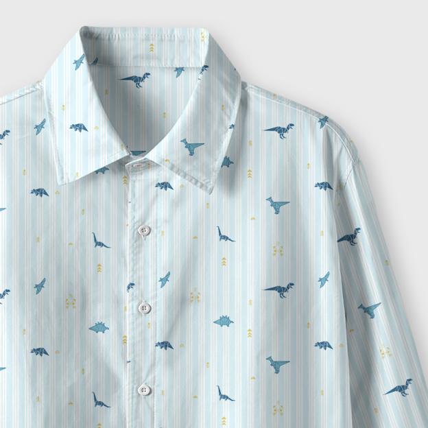 Origami Dinosaurs Geek Long-Sleeved Shirt