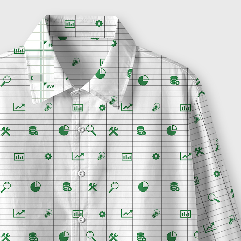 Spreadsheet Life Geek Long-Sleeved Shirt