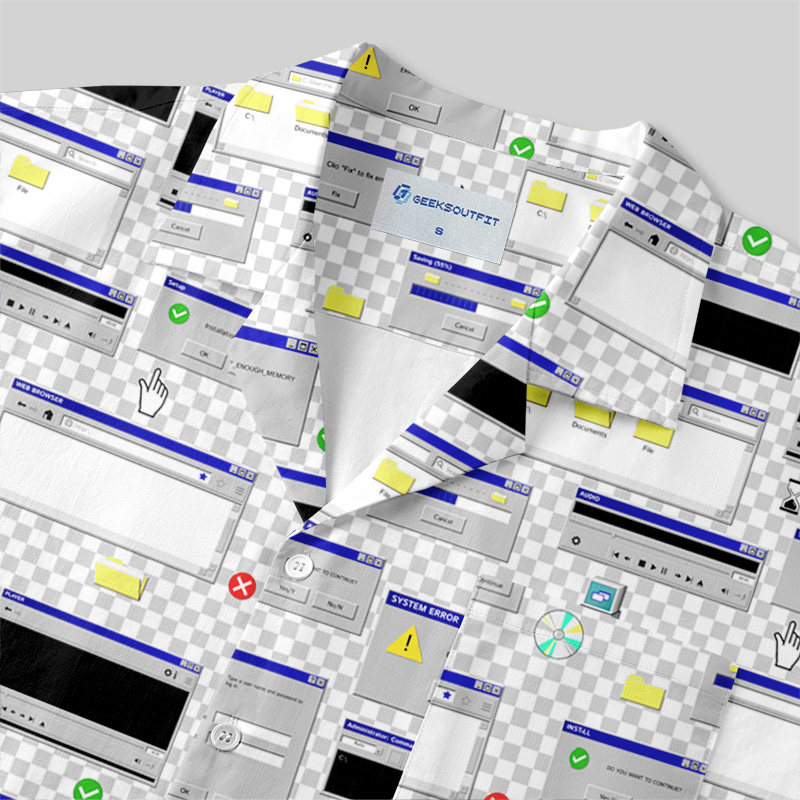 System Crash Chic Button Up Pocket Shirt