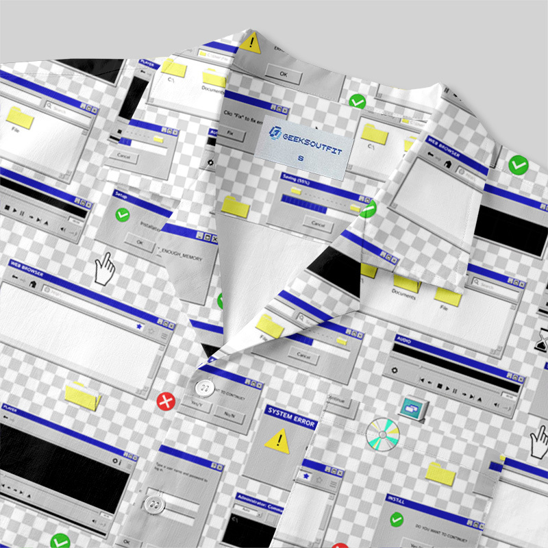 System Crash Chic Button Up Pocket Shirt