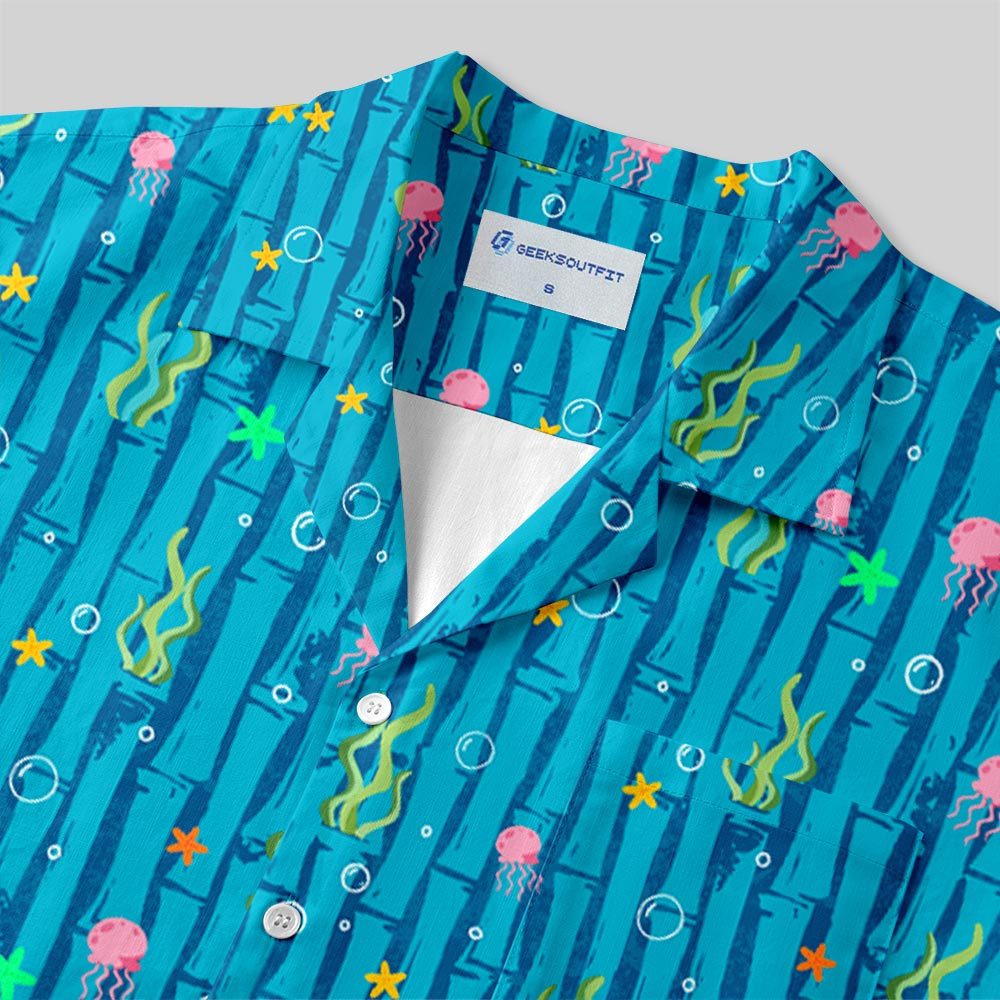 Submarine Garden Button Up Pocket Shirt