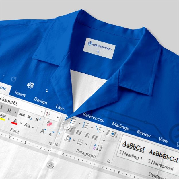 Word Funny Work Button Up Pocket Shirt