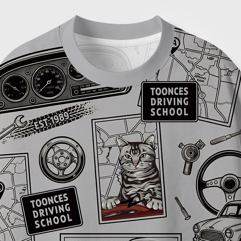 Toonces Driving School Geek All-Over Print T-Shirt