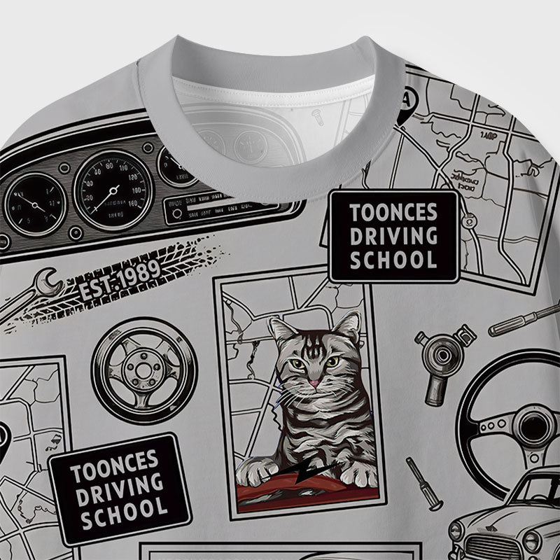 Toonces Driving School Geek All-Over Print T-Shirt