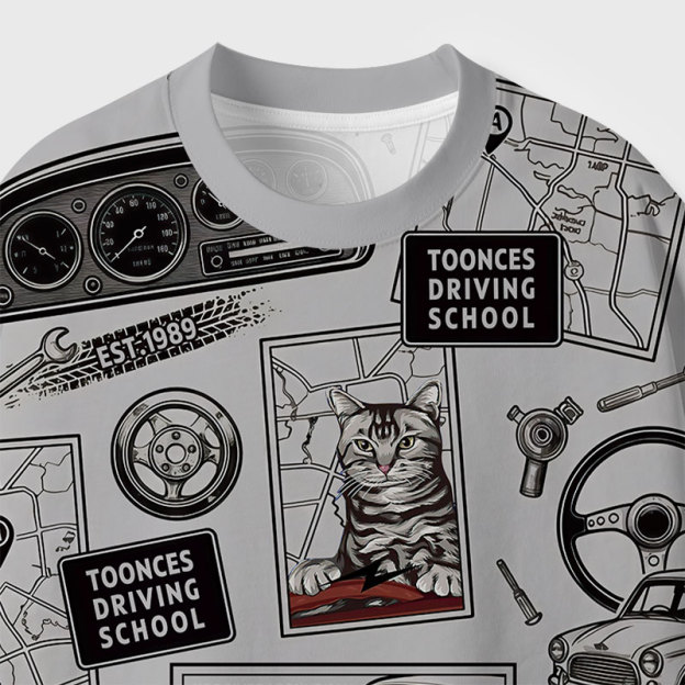 Toonces Driving School Geek All-Over Print T-Shirt