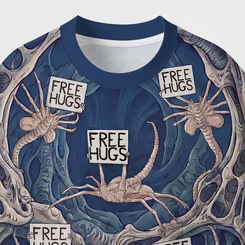 Free Hugs Geek All-Over Print T-Shirt