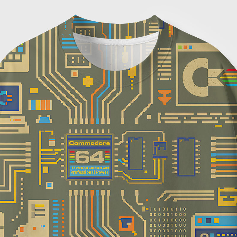 Commodore 64 Geek All-Over Print T-Shirt