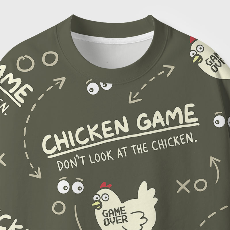 Chicken Game Geek All-Over Print T-Shirt