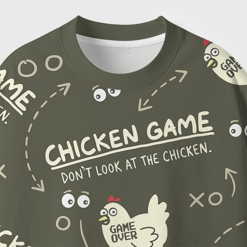 Chicken Game Geek All-Over Print T-Shirt