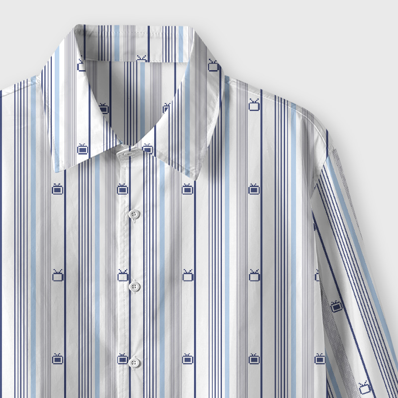 Signal Stripes Geek Long-Sleeved Shirt