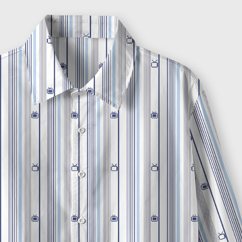 Signal Stripes Geek Long-Sleeved Shirt