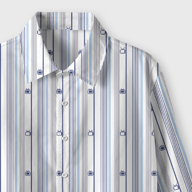 Signal Stripes Geek Long-Sleeved Shirt