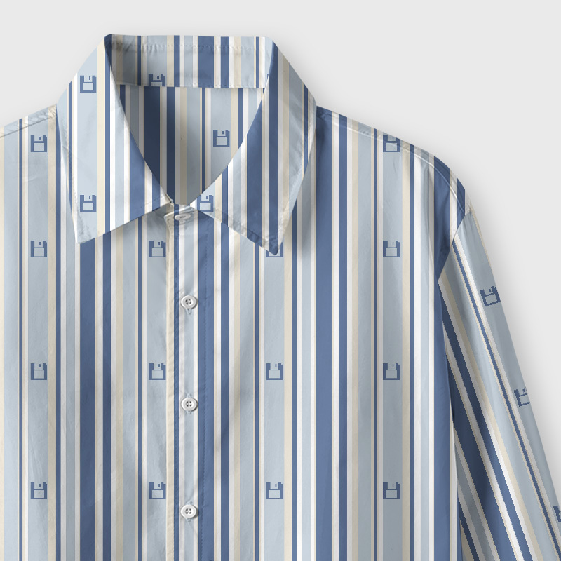 Memory Stripes Geek Long-Sleeved Shirt