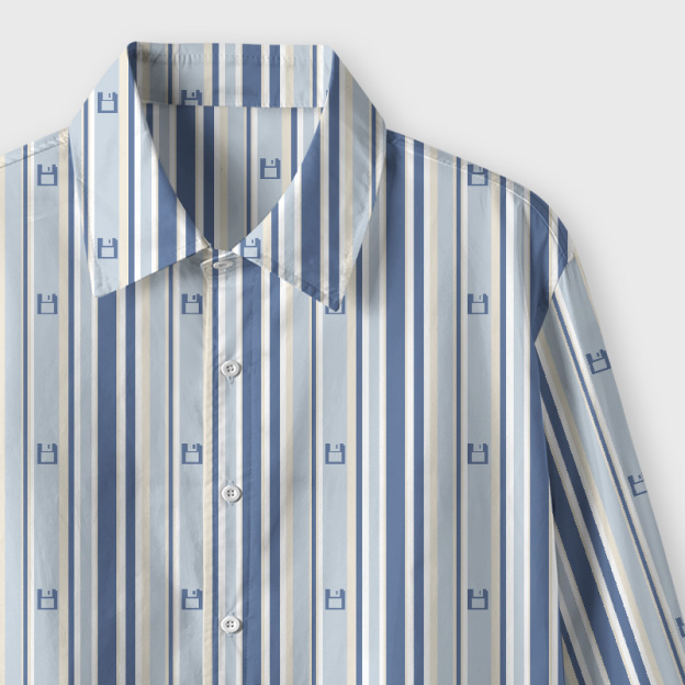 Memory Stripes Geek Long-Sleeved Shirt