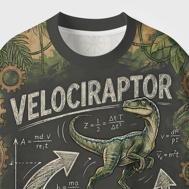 VELOCIRAPTOR Geek All-Over Print T-Shirt