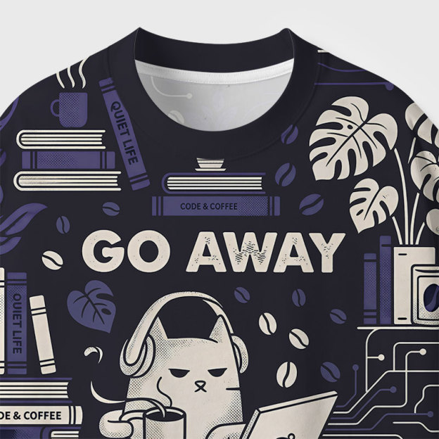 Go Away Geek All-Over Print T-Shirt