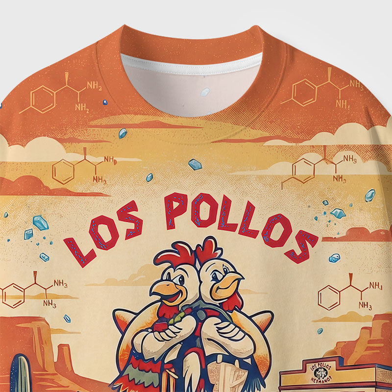Los Pollos Hermanos Geek All-Over Print T-Shirt