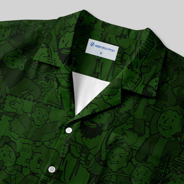 Vault Boy Button Up Pocket Shirt