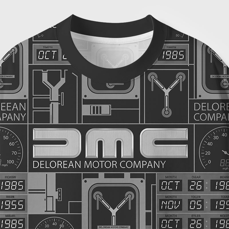 Delorean Motor Company Geek All-Over Print T-Shirt