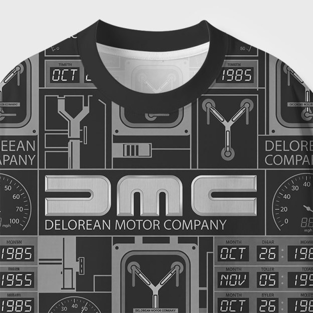 Delorean Motor Company Geek All-Over Print T-Shirt