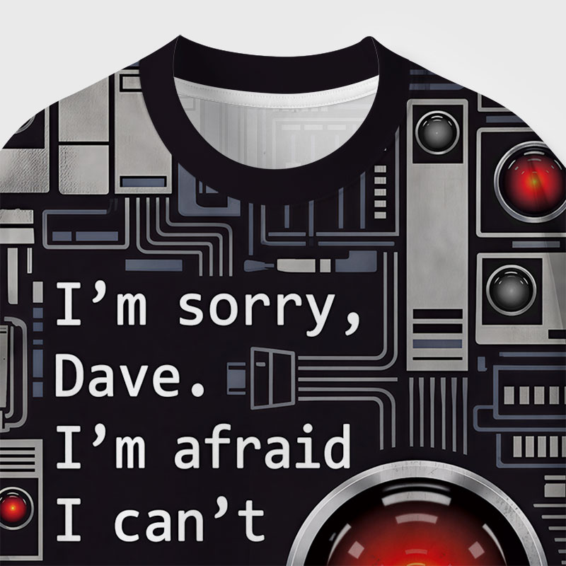 HAL Sorry Dave Geek All-Over Print T-Shirt