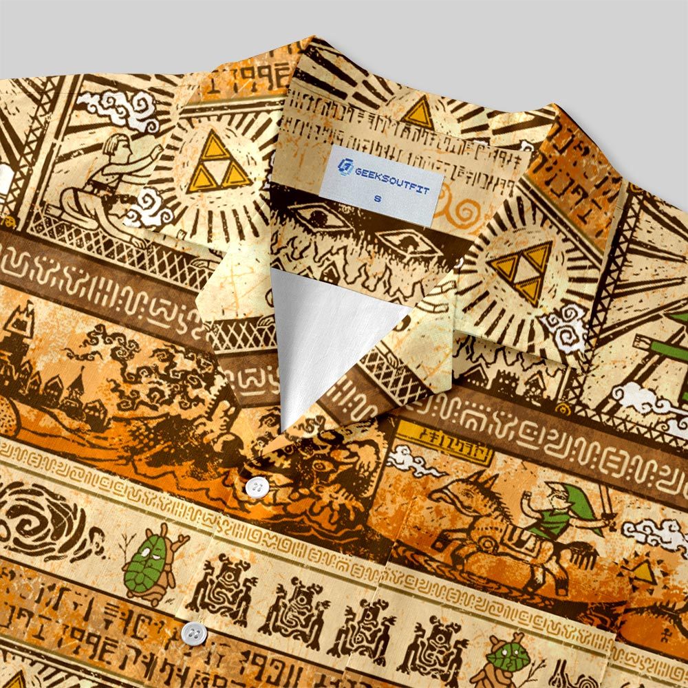 Zelda Mural Button Up Pocket Shirt