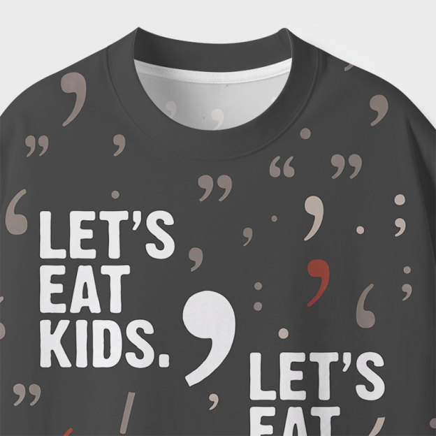 Punctuation Saves Lives Geek All-Over Print T-Shirt