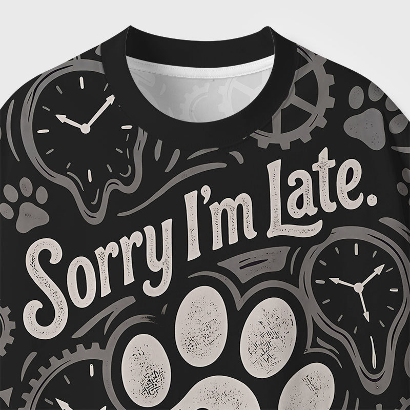 Sorry Im Late I Saw A Dog Geek All-Over Print T-Shirt