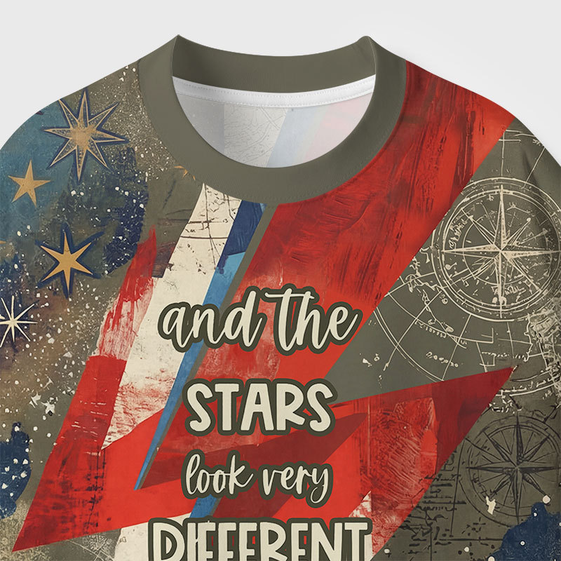 Different Stars Geek All-Over Print T-Shirt