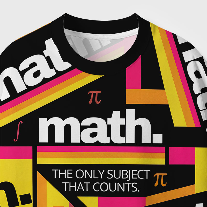 Math Geek Eco Oversized Graphic Tees