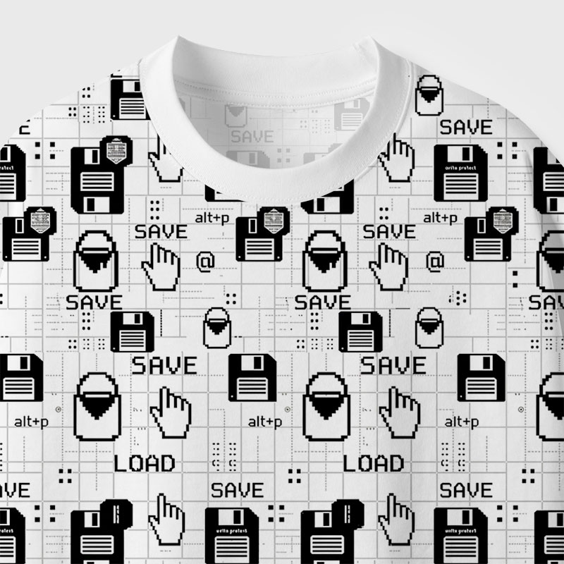 Alt To Save Geek Eco Oversized Graphic Tees