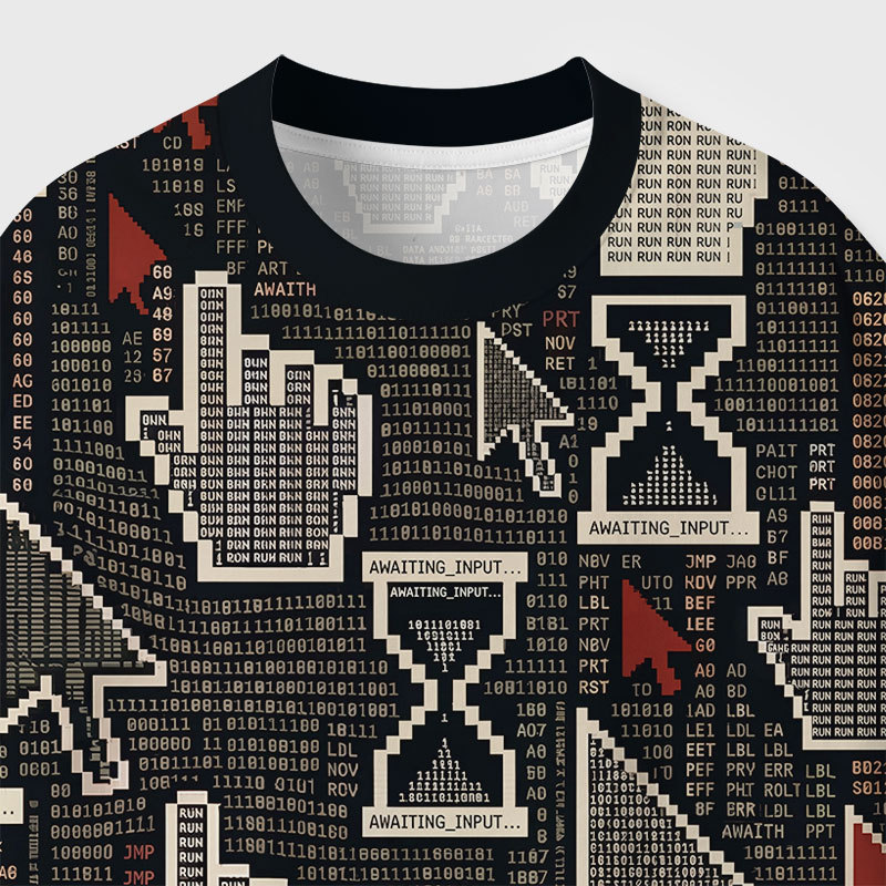 Awaiting Input Geek Eco Oversized Graphic Tees