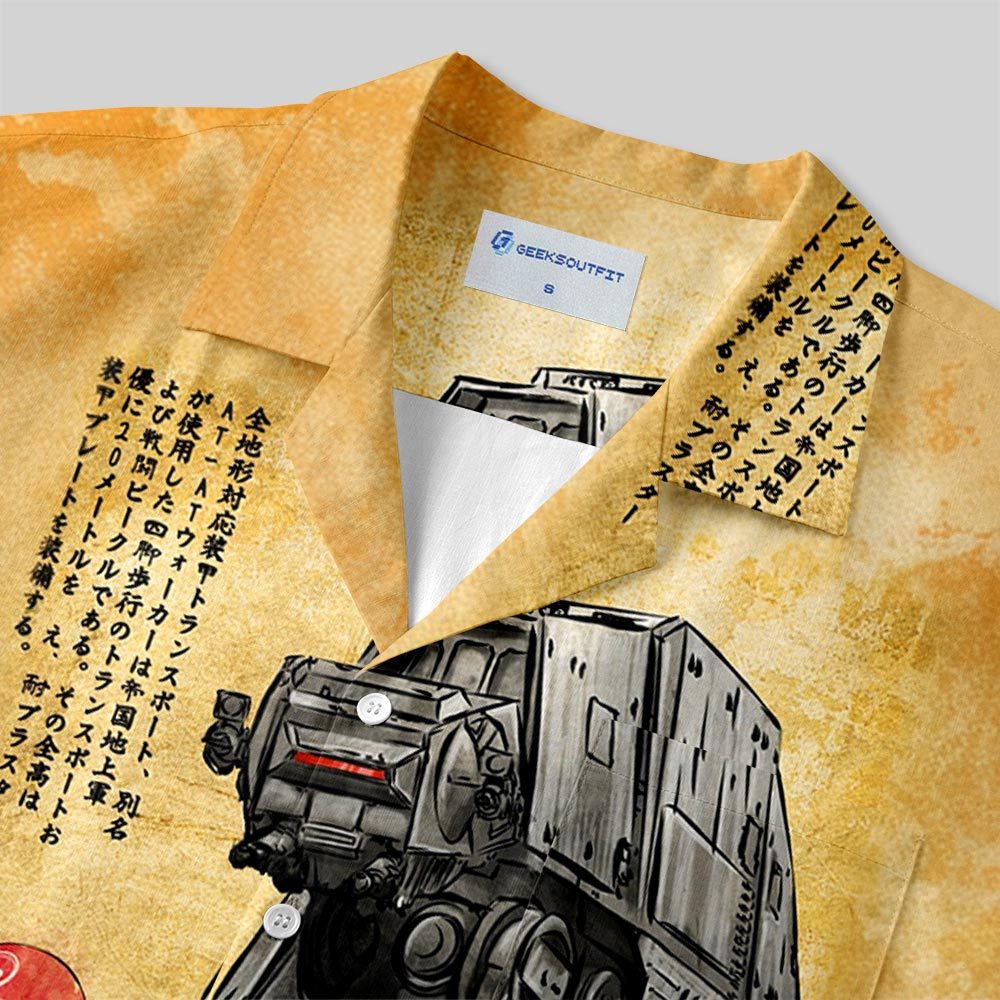 Ukiyo-e ATAT Spacewars Button Up Pocket Shirt
