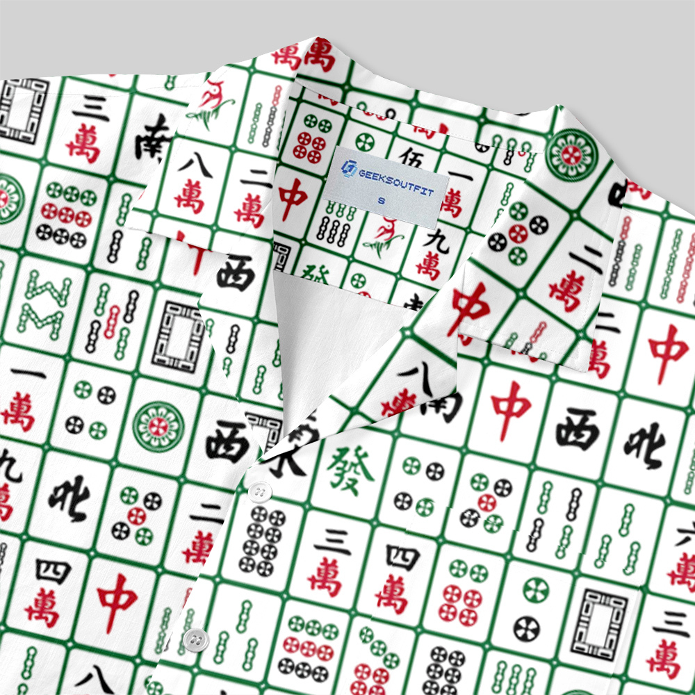 Mahjong Maverick Button Up Pocket Shirt