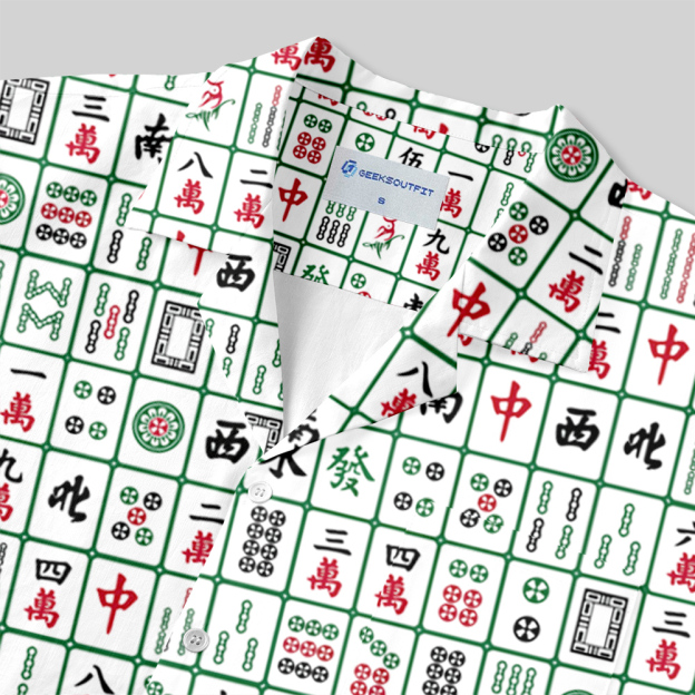 Mahjong Maverick Button Up Pocket Shirt