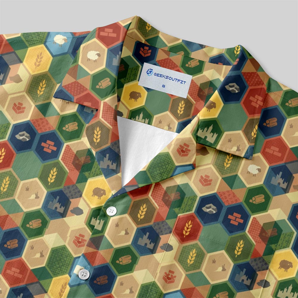 Catan Button Up Pocket Shirt