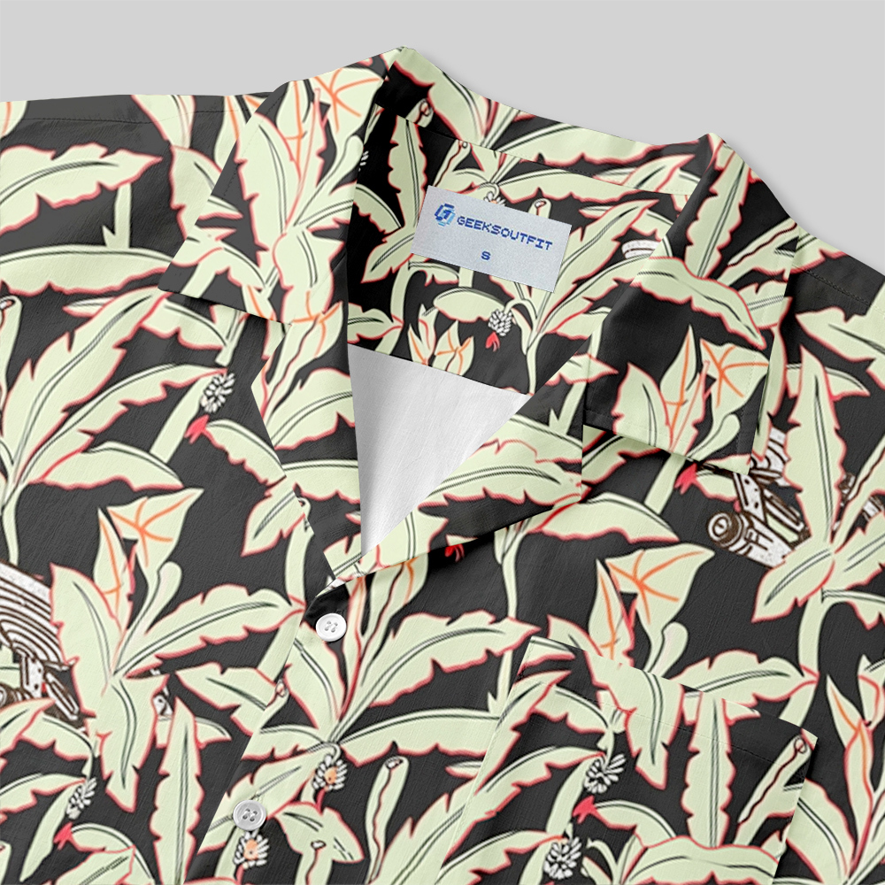Tropical Voyager Button Up Pocket Shirt