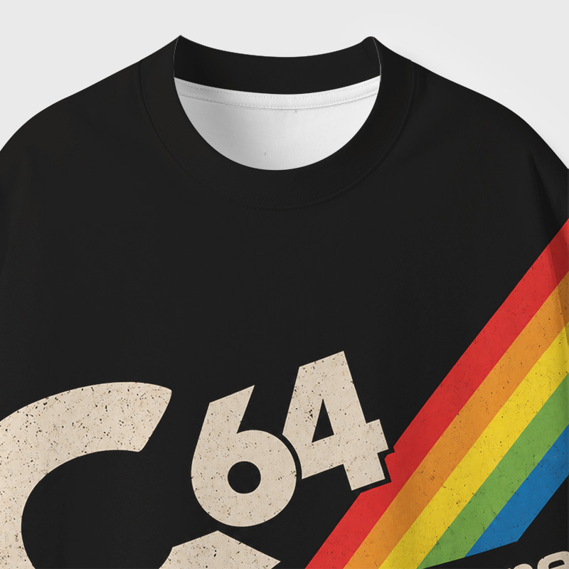 C64 Geek Eco Oversized Graphic Tees