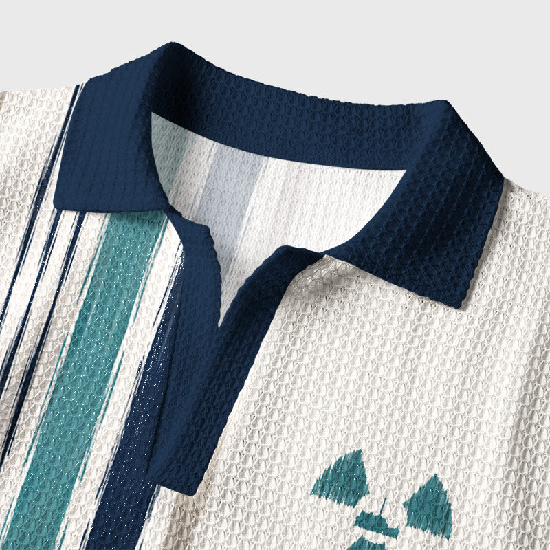 Chernobyl 1986 Retro Geek Crochet Polo Shirt