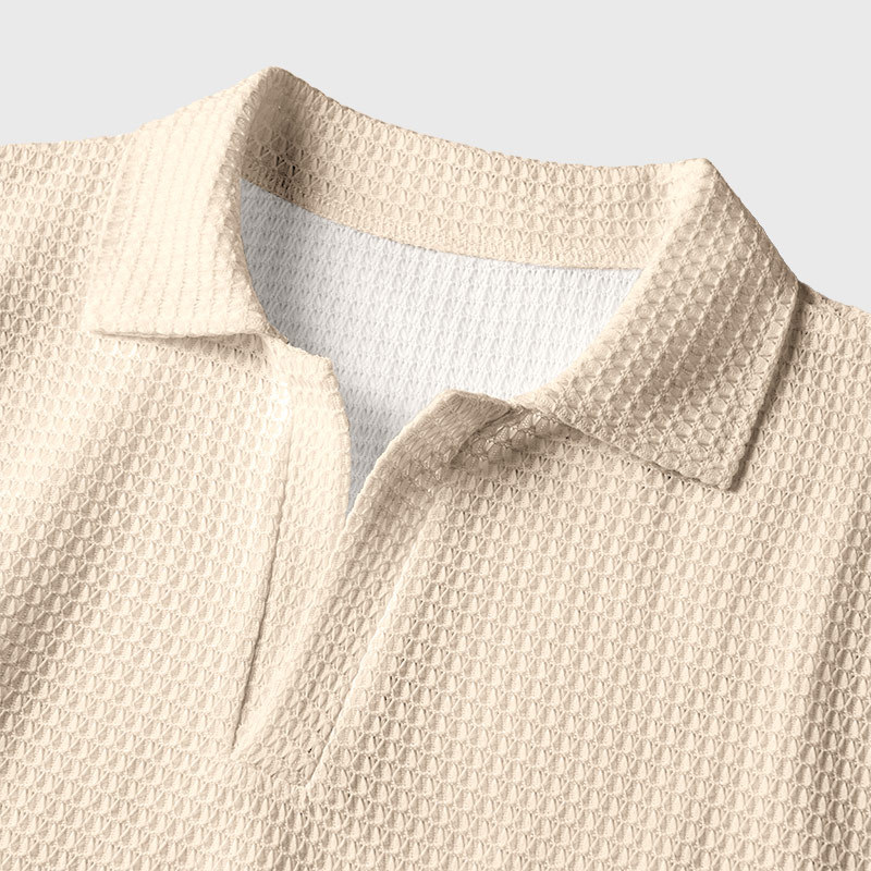 Space Rescue Fox Geek Crochet Polo Shirt