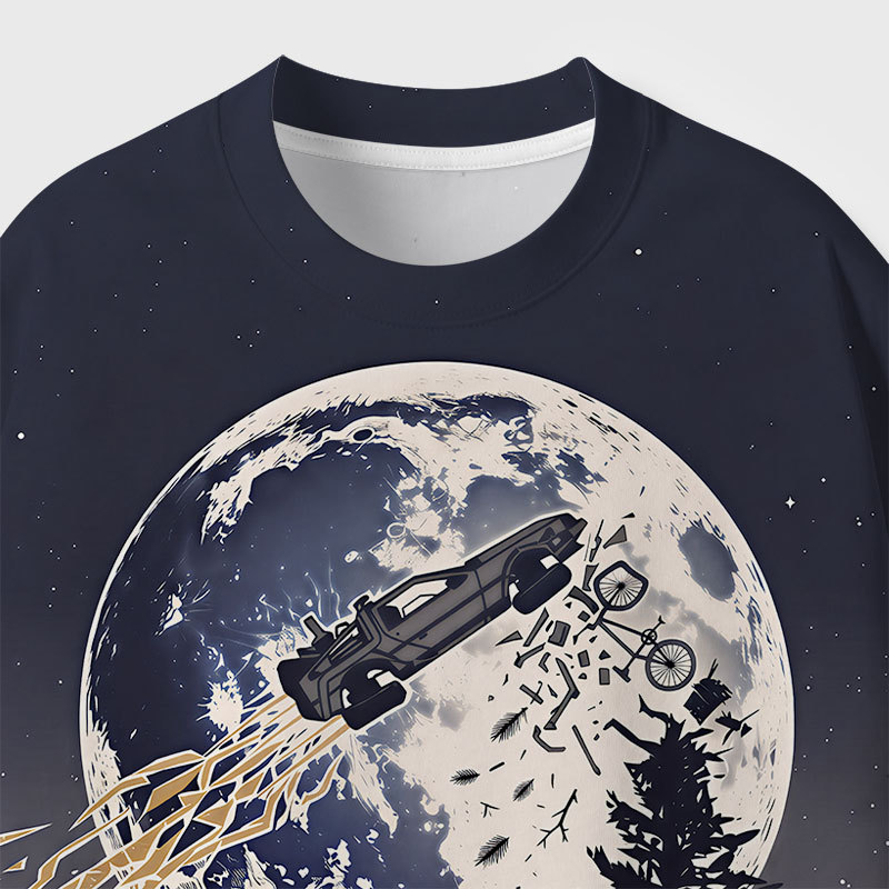 Temporal Collision Geek Eco Oversized Graphic Tees