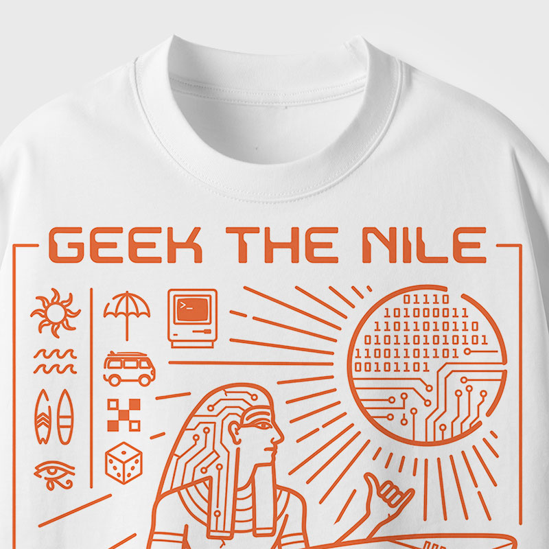 Geek The Nile Geek Eco Oversized Graphic Tees