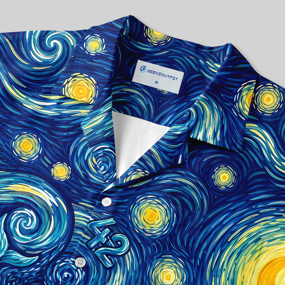 Ultimate Answer To The Universe Art Pattern Button Up Pocket Shirt