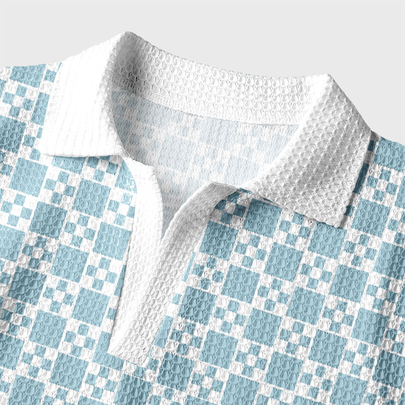 Chess Knight Shout No Geek Crochet Polo Shirt