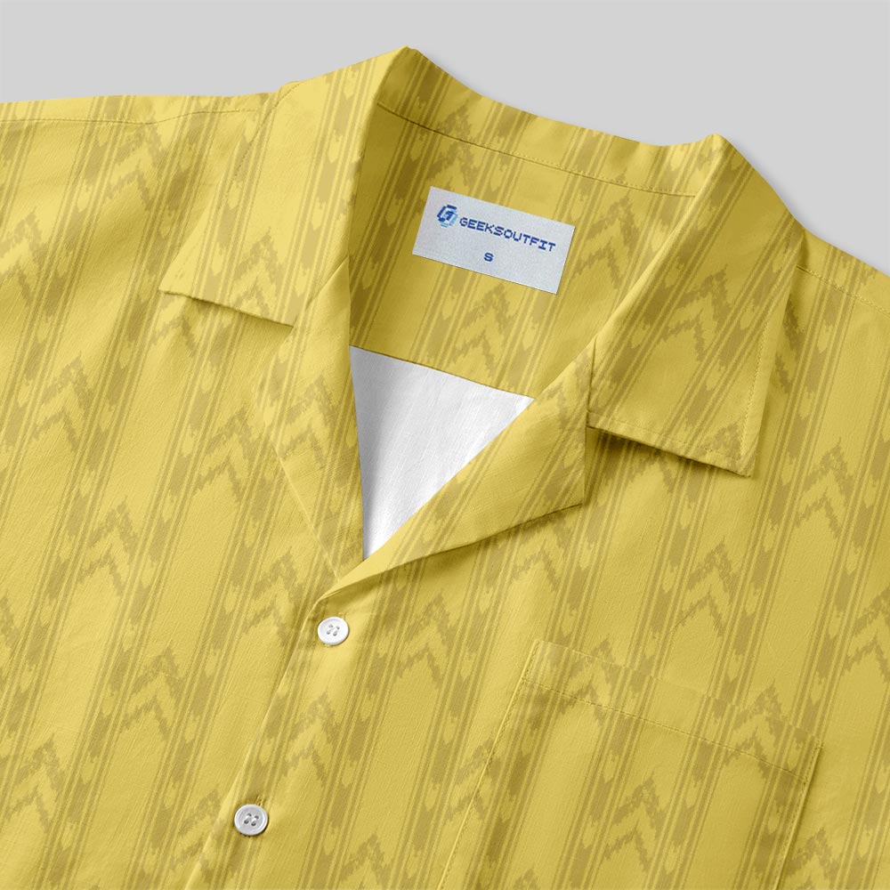 Backrooms Wallpaper Button Up Pocket Shirt