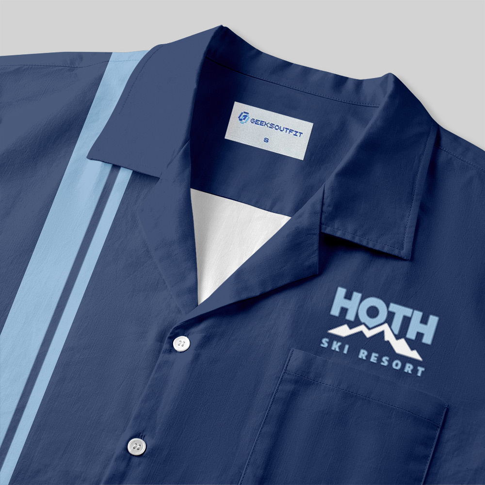 Hoth Ski Resort Button Up Pocket Shirt