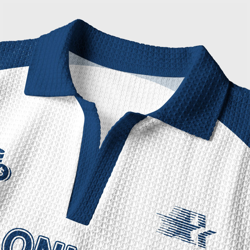 I'm Only Here Until I Win The Lottery Geek Crochet Polo Shirt