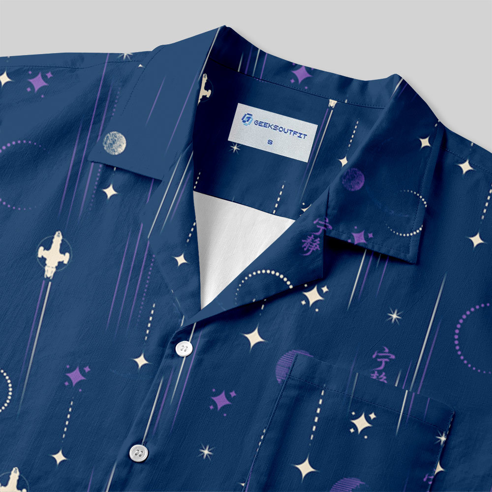 Serenity Nightflight Button Up Pocket Shirt