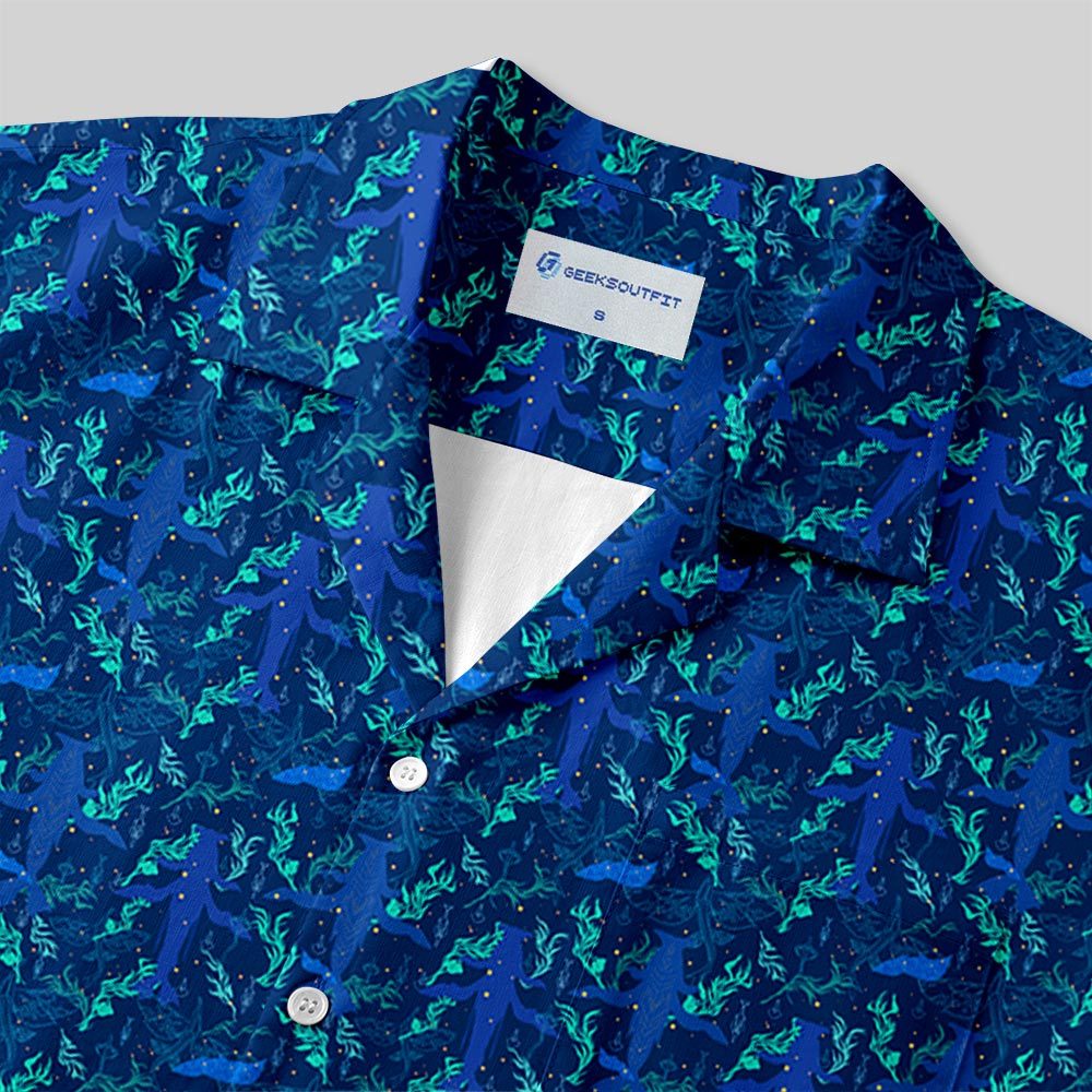 Dream Sea Scifi Button Up Pocket Shirt