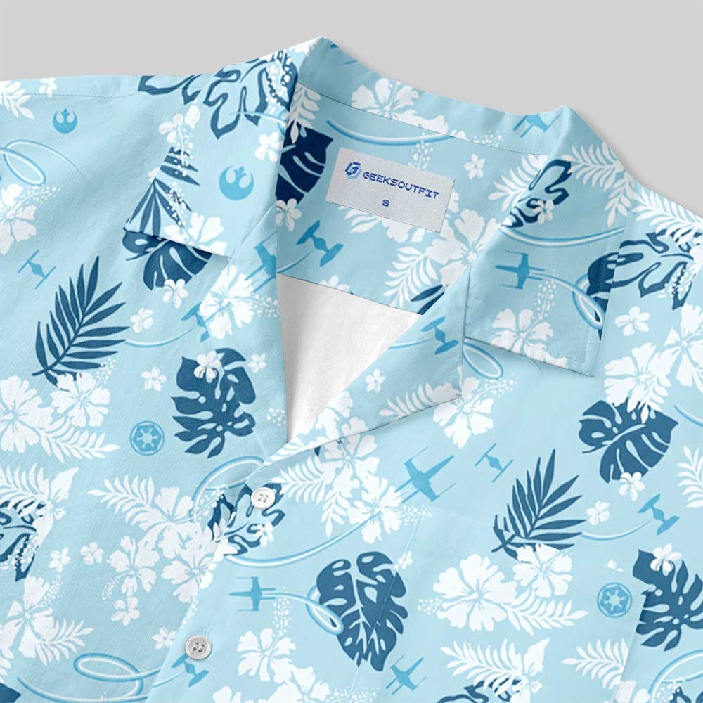 Galactic Island Signal Button Up Pocket Shirt